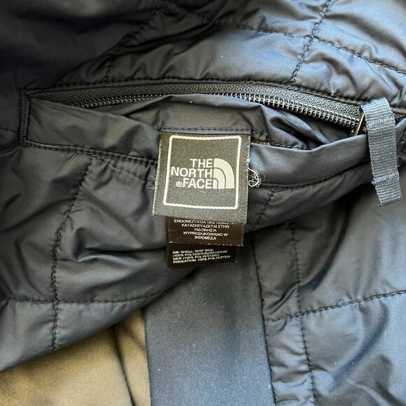 The North Face Quilted Puffer Reversible Hooded Jacket Sz L (14/16) - Picture 14 of 15